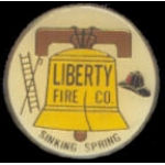 LIBERTY FIRE CO PIN SINKING SPRING, PA FIRE PIN